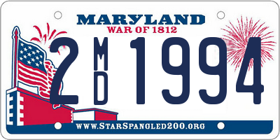 MD license plate 2MD1994