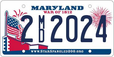 MD license plate 2MD2024