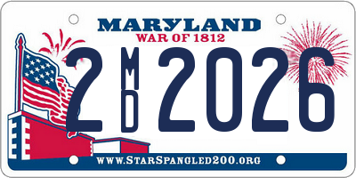 MD license plate 2MD2026