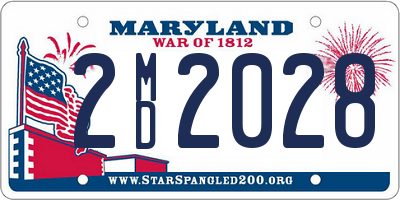 MD license plate 2MD2028