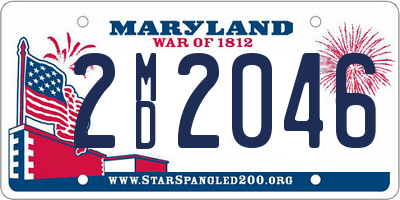 MD license plate 2MD2046