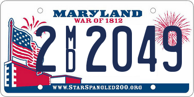 MD license plate 2MD2049