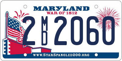 MD license plate 2MD2060