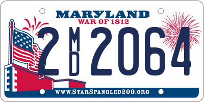 MD license plate 2MD2064