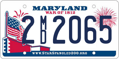 MD license plate 2MD2065