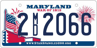 MD license plate 2MD2066