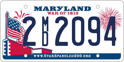 MD license plate 2MD2094
