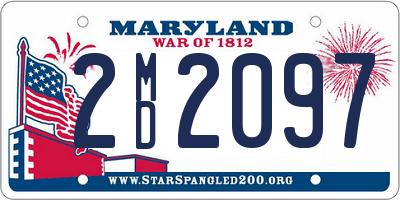 MD license plate 2MD2097