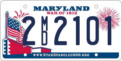 MD license plate 2MD2101