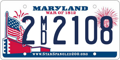 MD license plate 2MD2108