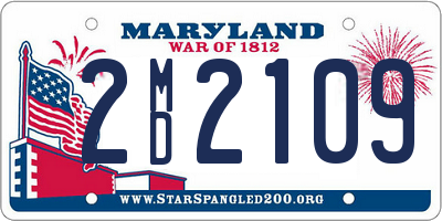 MD license plate 2MD2109