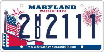 MD license plate 2MD2111