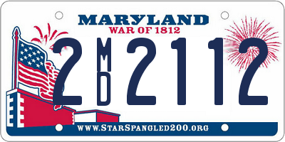 MD license plate 2MD2112