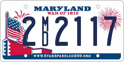 MD license plate 2MD2117