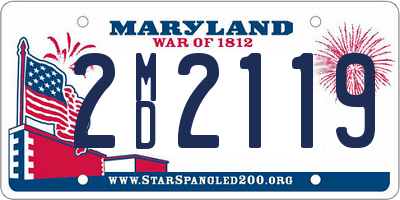 MD license plate 2MD2119