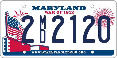 MD license plate 2MD2120