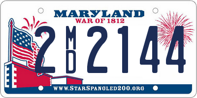 MD license plate 2MD2144