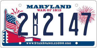 MD license plate 2MD2147