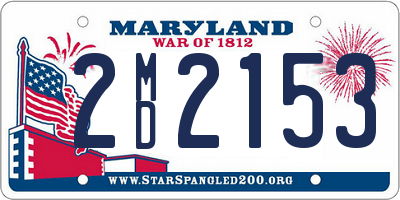 MD license plate 2MD2153