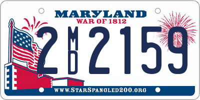 MD license plate 2MD2159