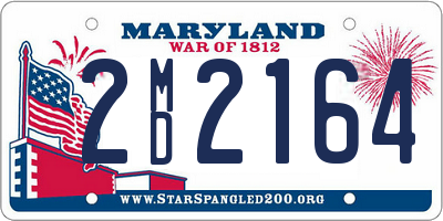 MD license plate 2MD2164