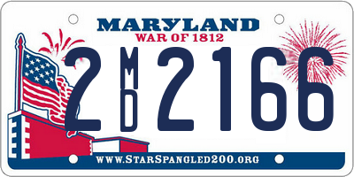 MD license plate 2MD2166