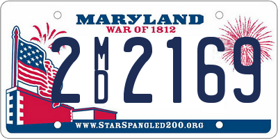 MD license plate 2MD2169