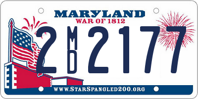 MD license plate 2MD2177