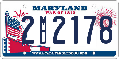 MD license plate 2MD2178