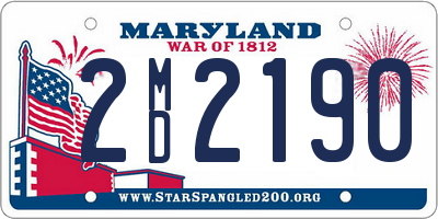 MD license plate 2MD2190
