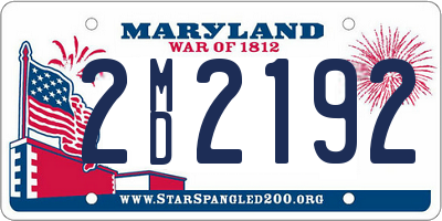 MD license plate 2MD2192