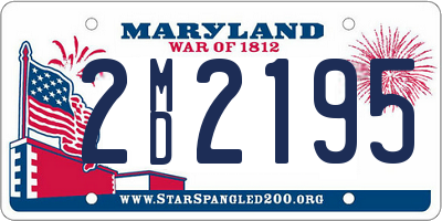 MD license plate 2MD2195