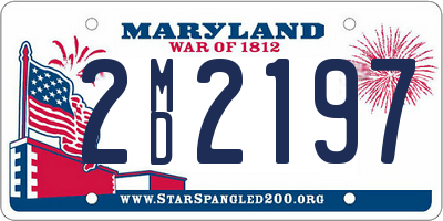 MD license plate 2MD2197