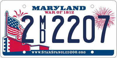 MD license plate 2MD2207