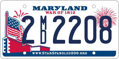 MD license plate 2MD2208