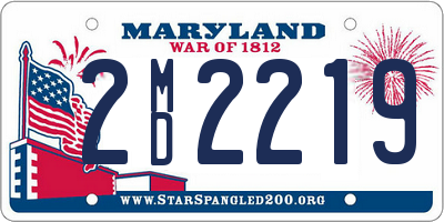 MD license plate 2MD2219