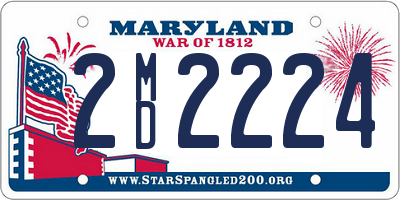 MD license plate 2MD2224