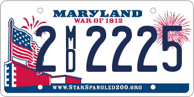 MD license plate 2MD2225