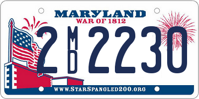 MD license plate 2MD2230