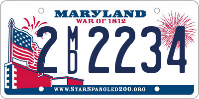 MD license plate 2MD2234
