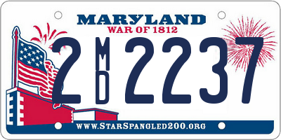 MD license plate 2MD2237