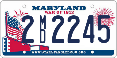 MD license plate 2MD2245