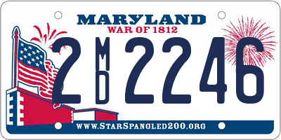 MD license plate 2MD2246