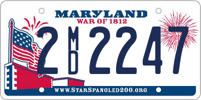 MD license plate 2MD2247