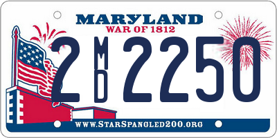 MD license plate 2MD2250