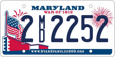 MD license plate 2MD2252