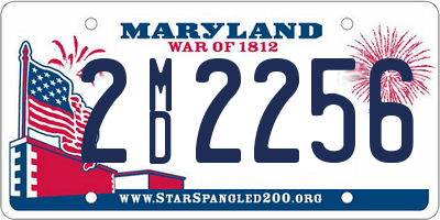 MD license plate 2MD2256