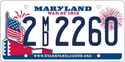 MD license plate 2MD2260