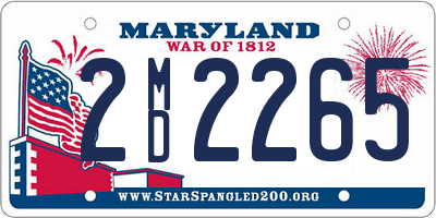 MD license plate 2MD2265