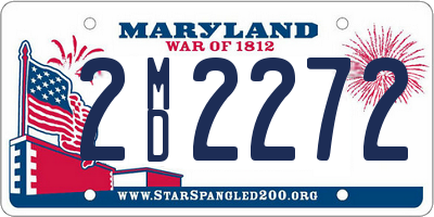 MD license plate 2MD2272